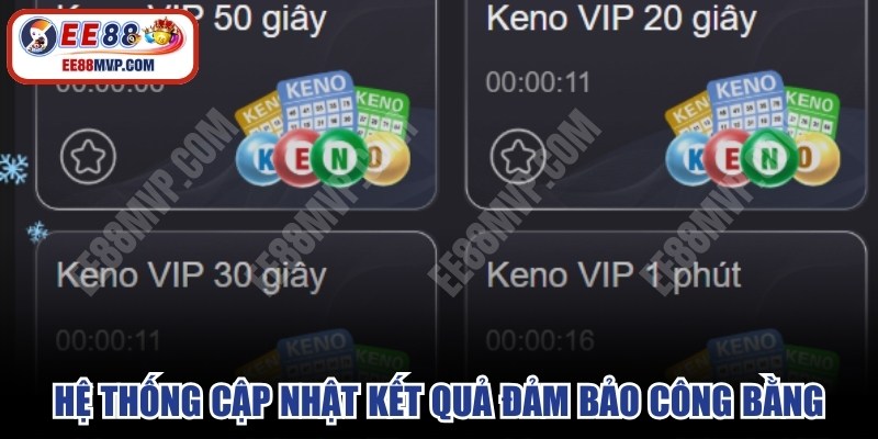 Hệ thống cập nhật kết quả trực tiếp luôn đảm bảo tính công bằng