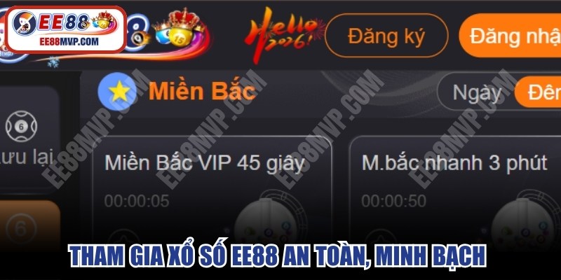Tham gia xổ số EE88 an toàn, minh bạch theo đúng hướng dẫn